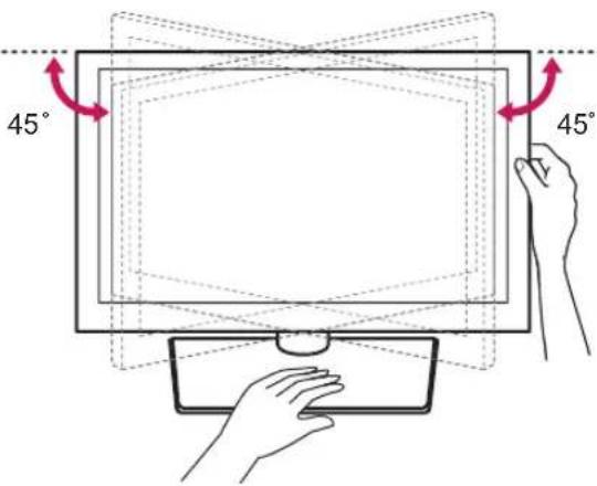 LG 27MU67 - Adjusting the Angle - 2