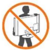 LG 27MP77HM - Moving and Lifting the Monitor - 2