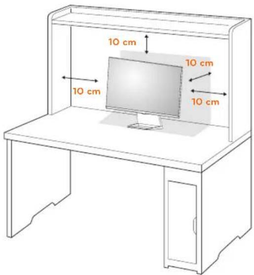 LG 27MP77HM - Mounting on a table - 1