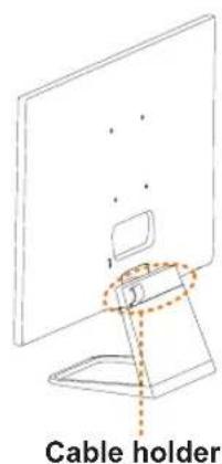 LG 27MP77HM - Using the cable holder - 1