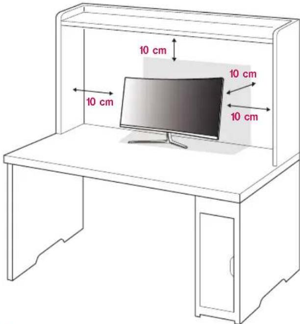 LG 29UC97C - Installing on a Table - 1