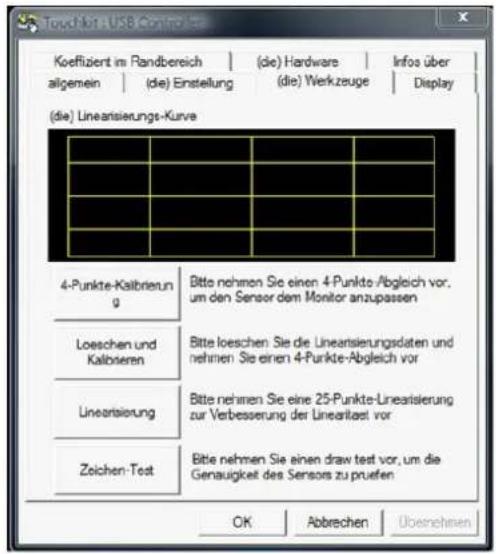 Faytech 8" IP65 Touch - Tools tab: - 1