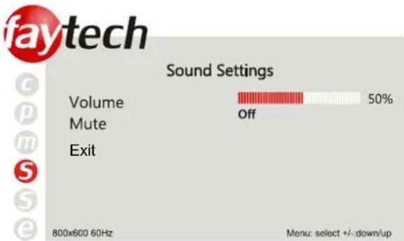 Faytech 8" IP65 Touch - Sound settings - 1