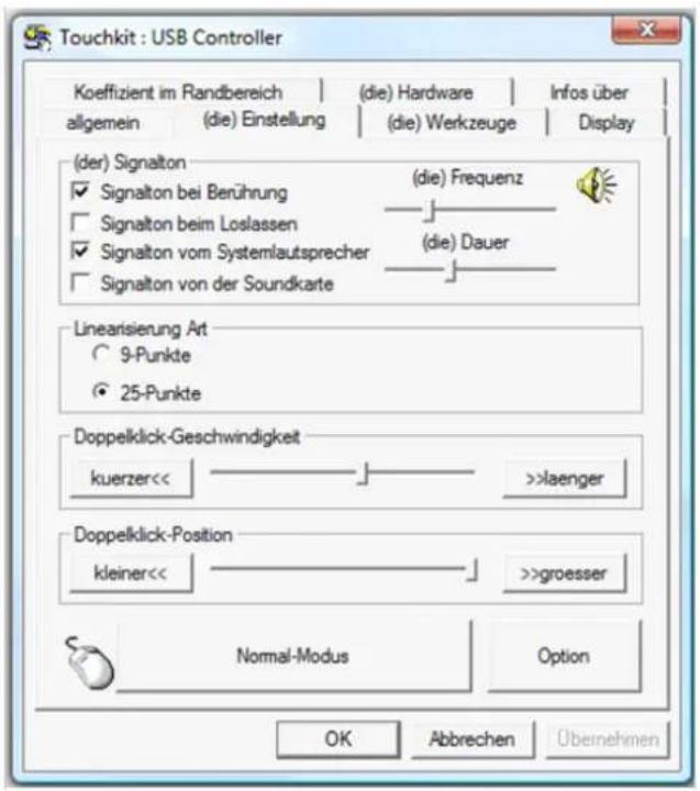 Faytech 7" Touch V2 - Setting tab - 1