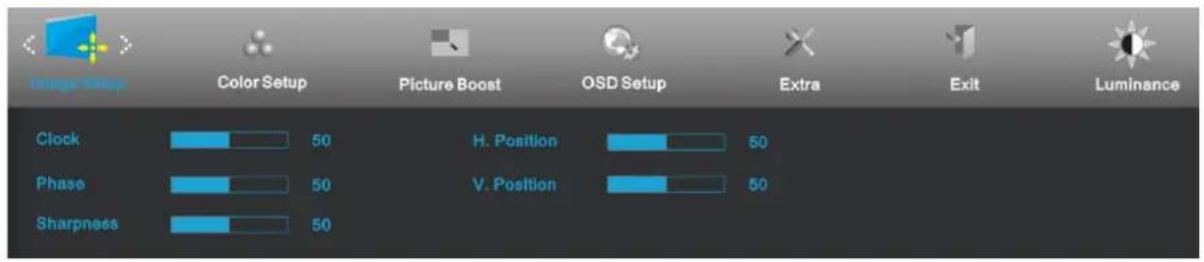 AOC E2262VW - Image Setup - 1
