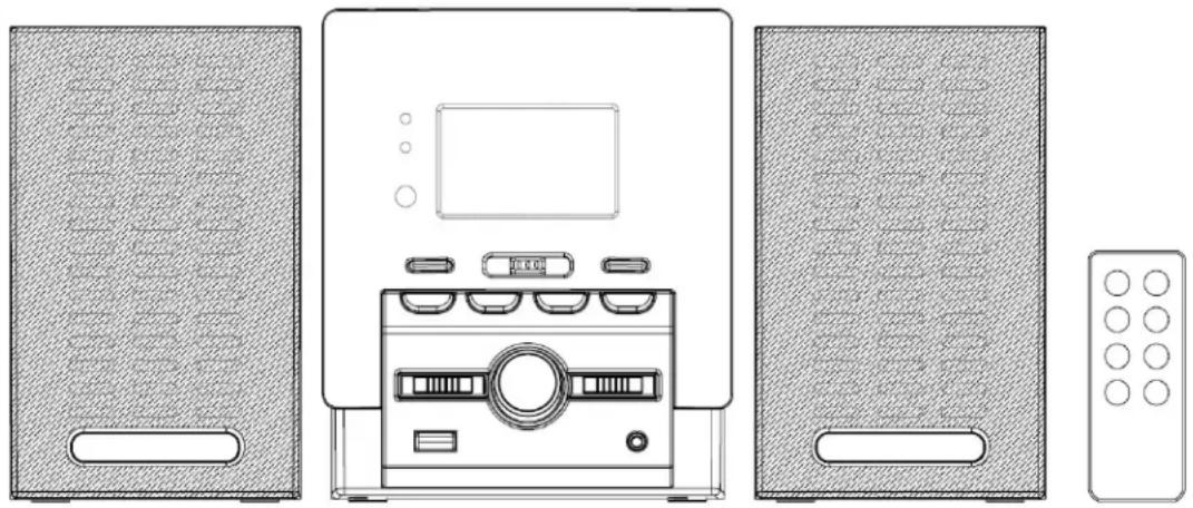 LENCO MC-144 - HIFI-MICROANLAGE MIT CD/MP3/WMA SPIELER, MW/UKW RADIO UND USB-ANSCHLUSS - 1