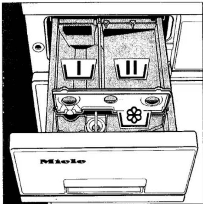 MIELE Hydromatic W 724 - Waschmittelmenge zugeben - 1