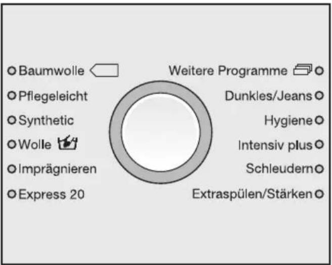 MIELE W 6564 WPS - Programm wählen - 1