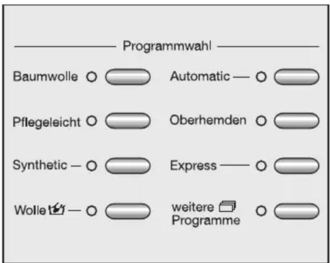 MIELE W 647F WPM - Programm wählen - 1