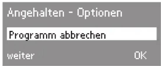 MIELE W 647F WPM - Programm abbrechen - 1