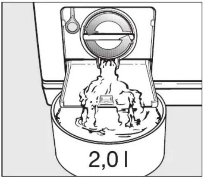 MIELE W 634F WPM - Entleerungsvorgang - 1
