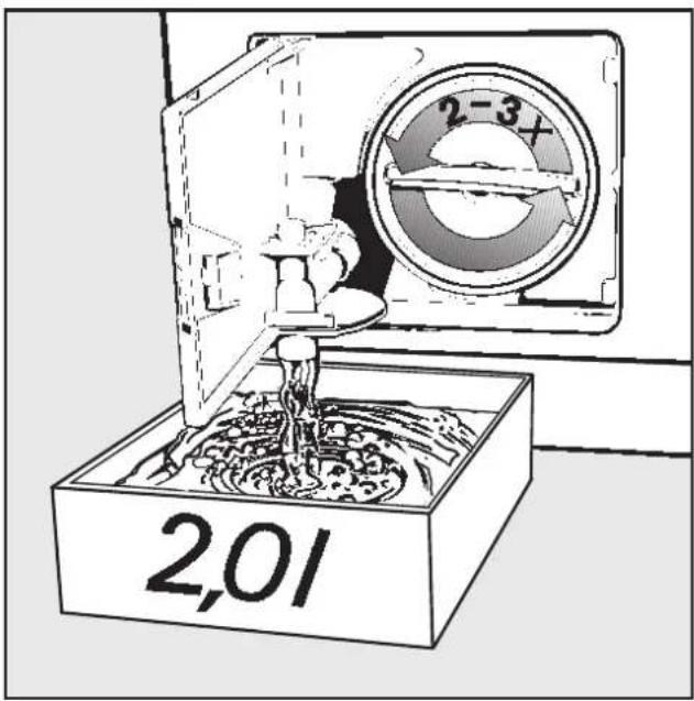 MIELE W 6073 - Bei Ausführung mit Laugenpumpe: - 2