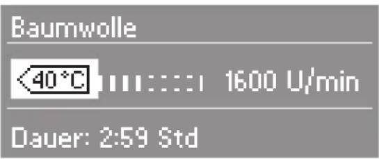 MIELE W 5965WPS - Beispiele für die Anwahl - 1