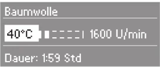 MIELE W 5962 WPS - Beispiele für die Anwahl - 1