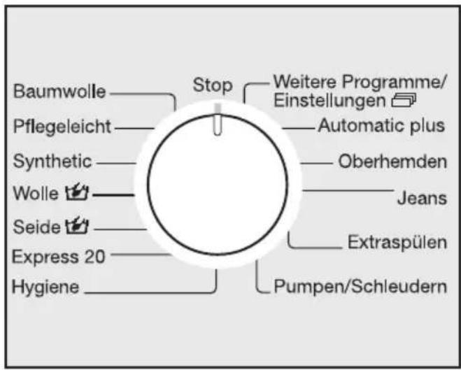 MIELE W 5923 WPS - ③ Programm wählen - 1