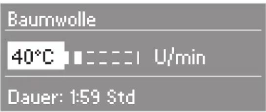 MIELE W 5923 WPS - Beispiele für die Anwahl - 1