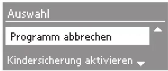 MIELE W 5923 WPS - Abbrechen - 1