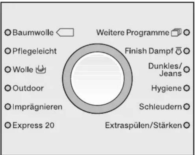 MIELE W 5887 WPS - Programm wählen - 1