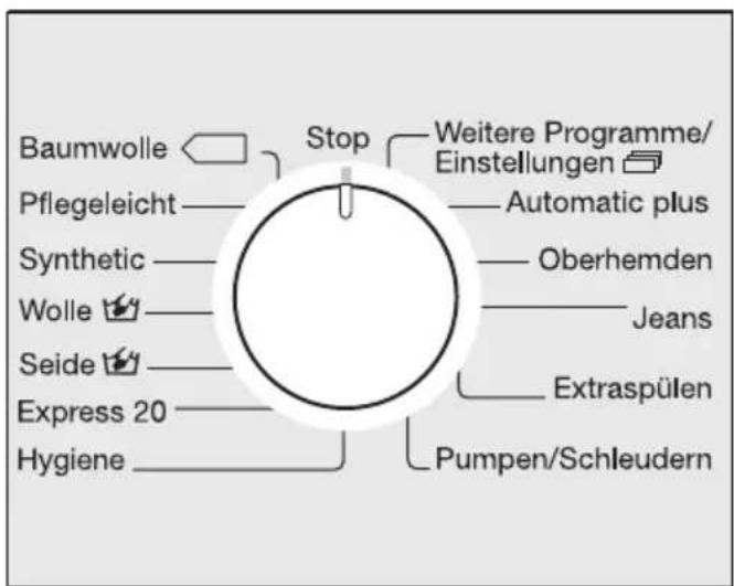 MIELE W 5922 WPS - ③ Programm wählen - 1