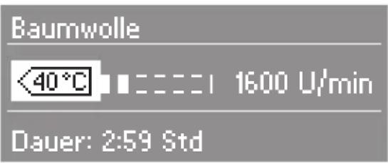 MIELE W 5922 WPS - Beispiele für die Anwahl - 1
