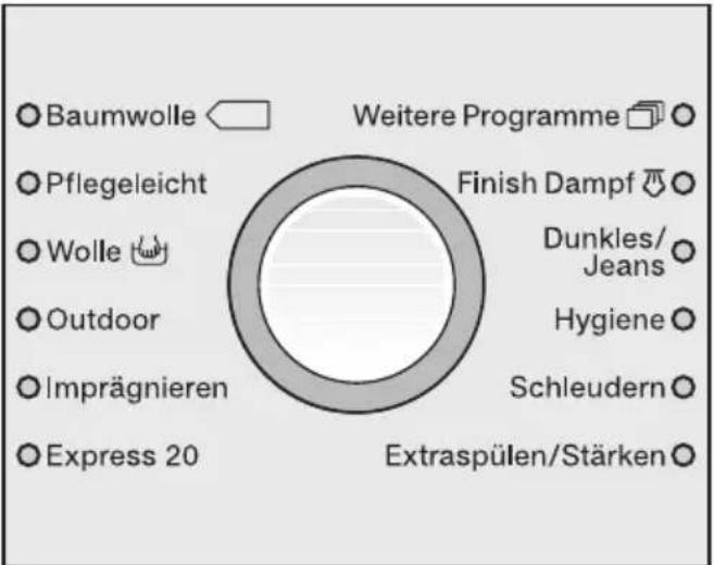 MIELE W 5877 Edition 111 - Programm wählen - 1