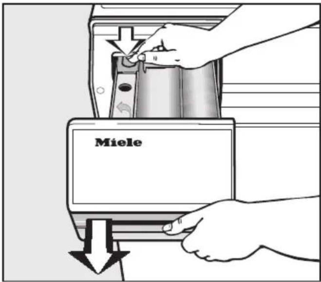MIELE W 587 WPS - Waschmittel-Einspülkasten reinigen - 1