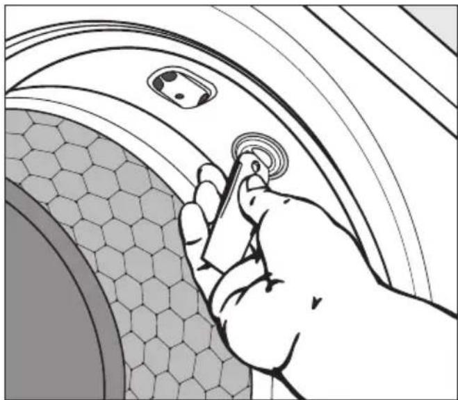 MIELE W 587 WPS - Leuchtmittel für Trommel- beleuchtung auswechseln - 1
