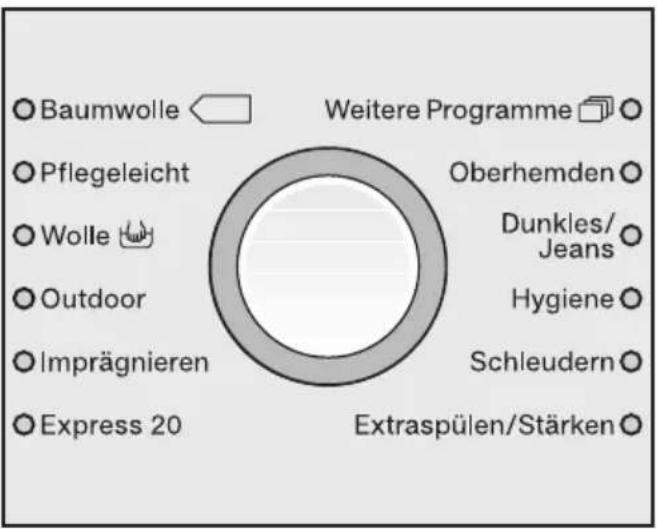 MIELE W 5873 Edition 111 - Programm wählen - 1