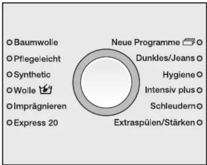 MIELE W 5835 wps - Programm wählen - 1
