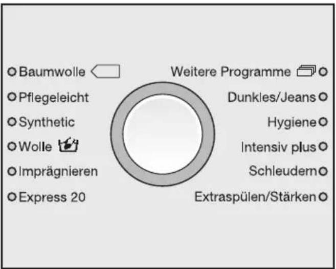 MIELE W 5831 WPS Exklusiv Edition - Programm wählen - 1