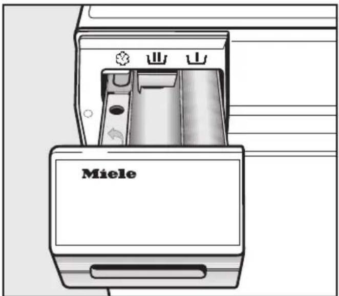 MIELE W 531 - ⑨ Waschmittel zugeben - 1