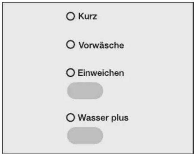 MIELE Softtronic W 3522 WPS - ⑥ Zusatzfunktion wählen - 1