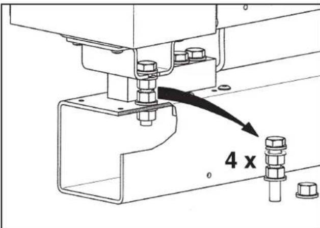 MIELE PW 6163 - Transportsicherung am Wiegesystem - 1