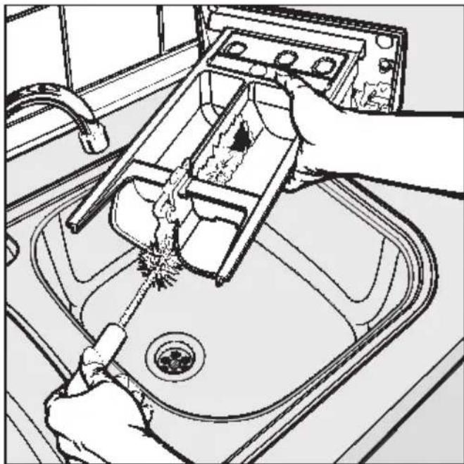 MIELE Novotronic W 961 - Waschmittel-Einspülkasten reinigen - 2