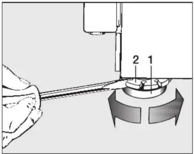 MIELE Novotronic W 961 - Fußherausdrehenundkontern - 1