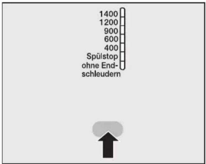 MIELE Novotronic W 961 - ⑩ Schleuderdrehzahlwählen. - 1