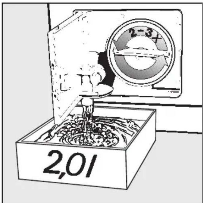 MIELE Prisma W 850 - Laugenfilter und Laugen- pumpe reinigen - 3