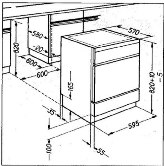 MIELE Novotronic W 725 - Eine Montageanweisung liegt dem Unterbausatz bei. - 1