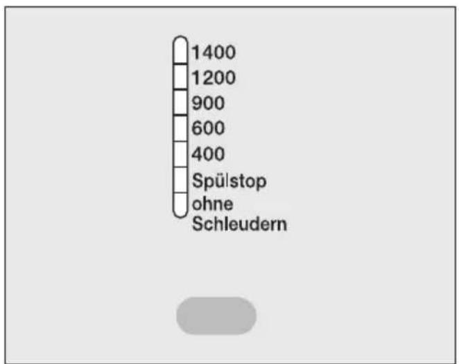 MIELE Novotronic W 564 WPS - ⑥ Schleuderdrehzahl wählen - 1