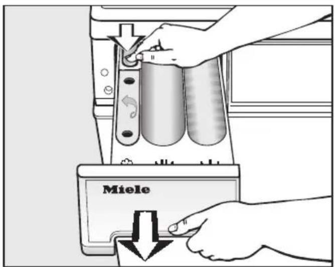 MIELE Novotronic W 565 - Waschmittel-Einspülkasten reinigen - 1