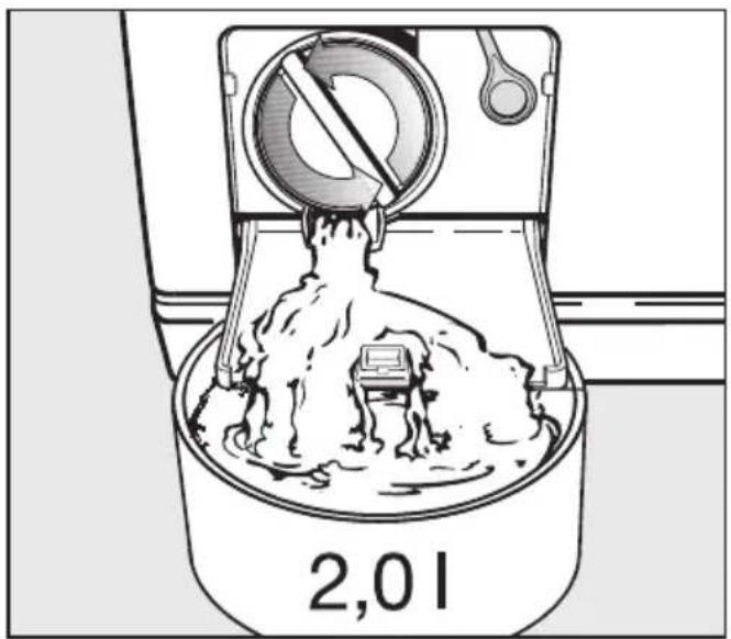 MIELE W 2104 - Entleerungsvorgang - 1
