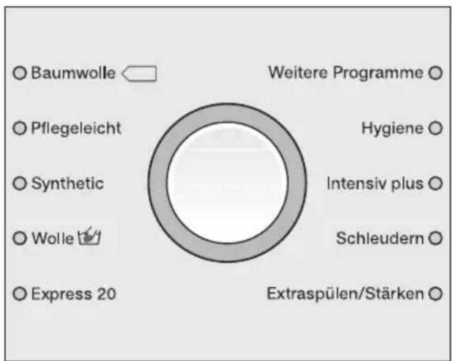 MIELE W 1966 - Programm wählen - 1