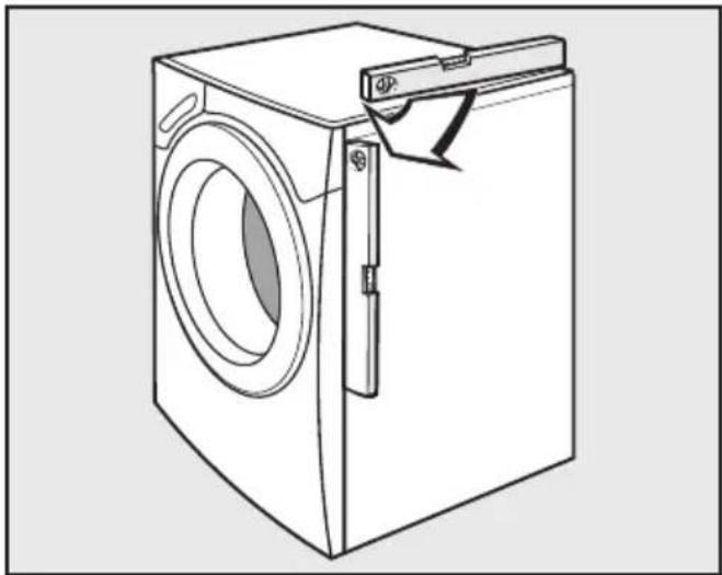 MIELE W 1514 WPS - Fuß herausdrehen und kontern - 2