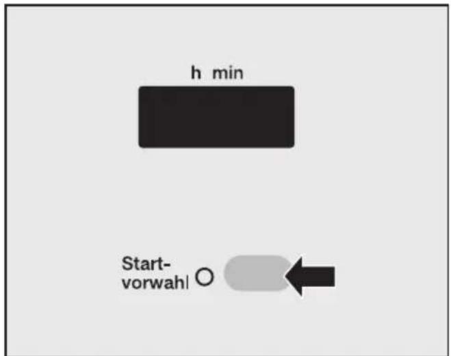 MIELE W 989 WPS - ⑪ Startvorwahl einschalten, wenn gewünscht - 1