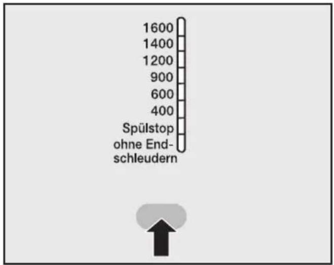 MIELE W 989 WPS - ⑩ Schleuderdrehzahl wählen. - 1