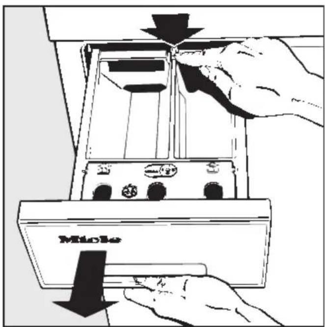 MIELE W 986 WPS - Waschmittel-Einspülkasten reinigen - 1