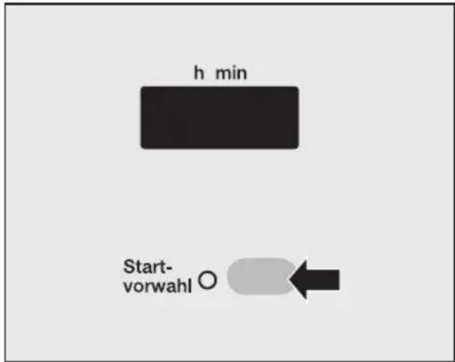 MIELE W 986 WPS - ⑪ Startvorwahl einschalten, wenn gewünscht - 1