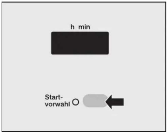 MIELE W 985 WPS - ⑪ Startvorwahl einschalten, wenn gewünscht - 1