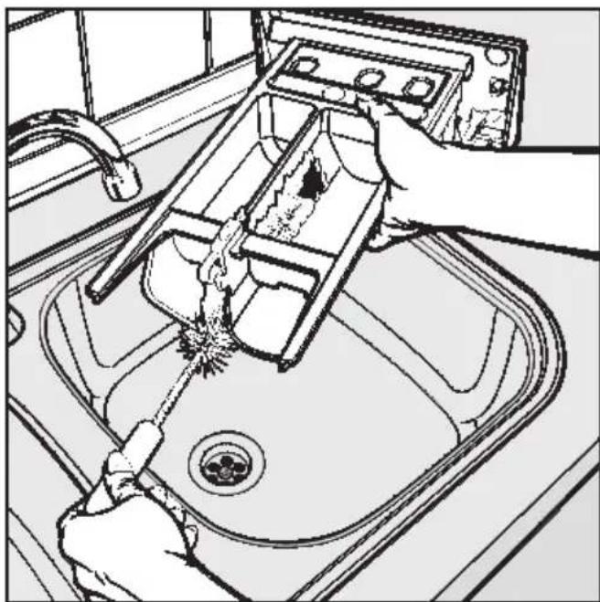MIELE W 985 WPS - Waschmittel-Einspülkasten reinigen - 2