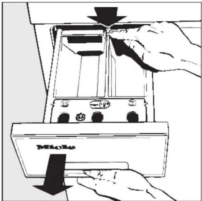 MIELE W 985 WPS - Waschmittel-Einspülkasten reinigen - 1